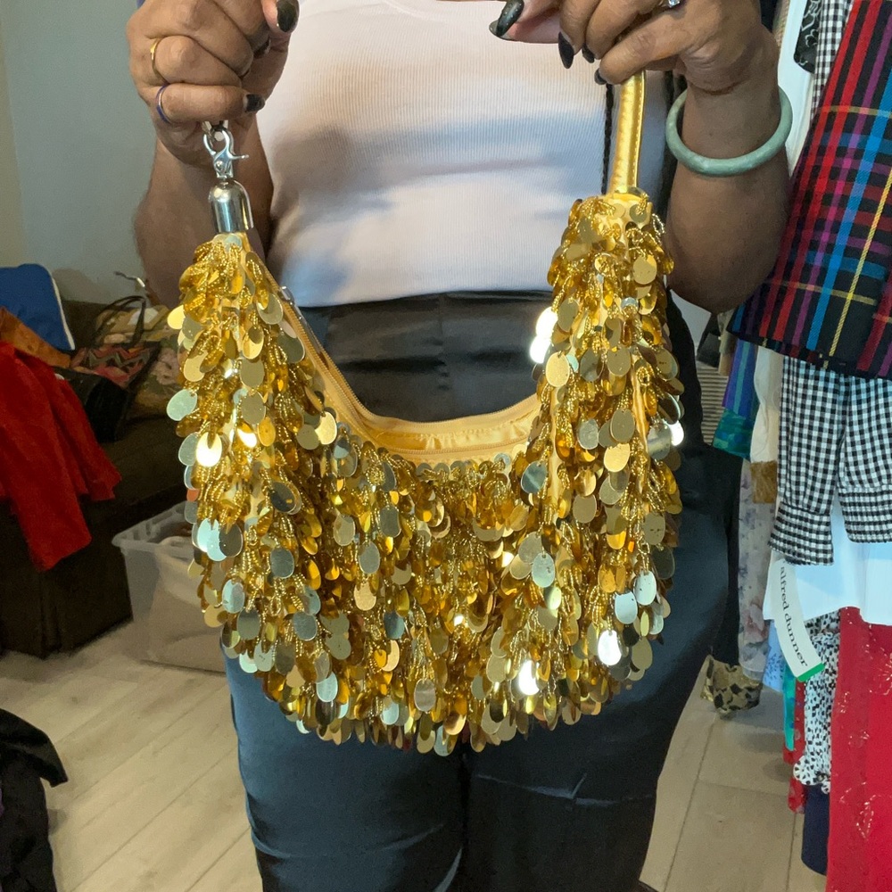 Lapis Gold Sequin Women's Bag